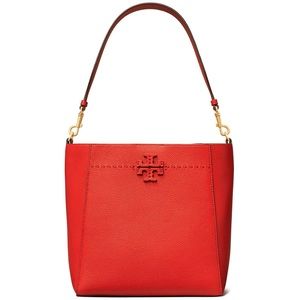 Tory Burch McGraw Hobo in Brilliant Red